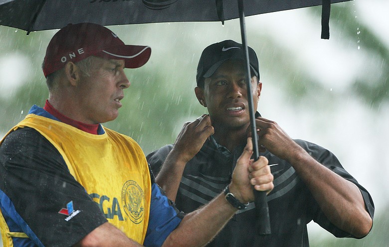 Rain started falling moments before play began at 7 a.m., prompted a suspension at 10:16 a.m., and the United States Golf Association gave up hope for the day just before 2 p.m.