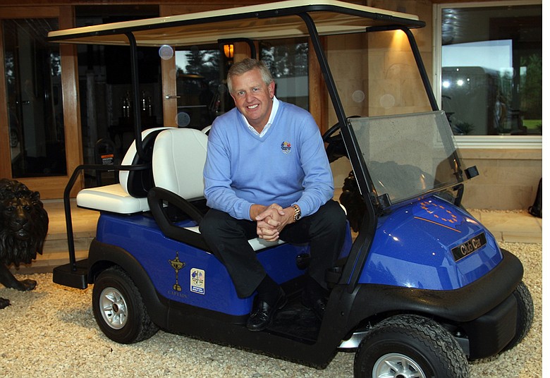 European Ryder Cup captain Colin Montgomerie received his Captain's Golf Buggy in August.