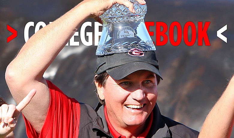 Georgia coach Chris Haack jokes around after winning the 2008 Isleworth Collegiate Invitational.