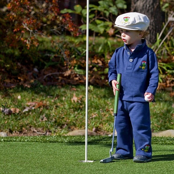 Fleece set from the The Littlest Golfer.