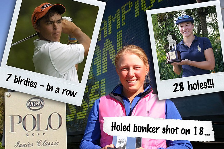 (From top left, clockwise), Rickie Fowler, Vicky Hurst and Morgan Pressel.
