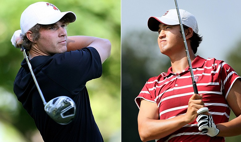 Oklahoma State sophomore Peter Uihlein (left) and Stanford junior Sihwan Kim lead the top two teams in the nation.