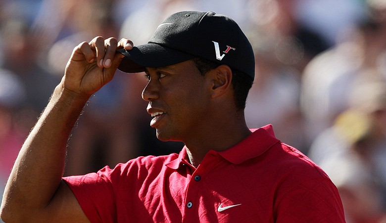 Tiger Woods during the final round of the 2009 Australian Masters.