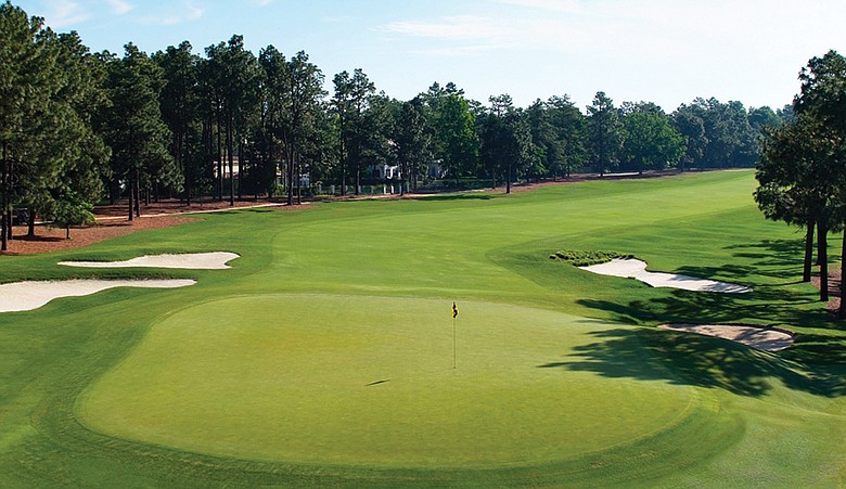 The fifth hole at Pinehurst No. 2.