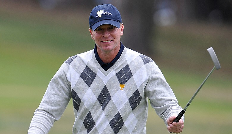 Thanks to a birdie at No. 18, Steve Stricker (pictured) and Jerry Kelly maintained the lead at the Shark Shootout.