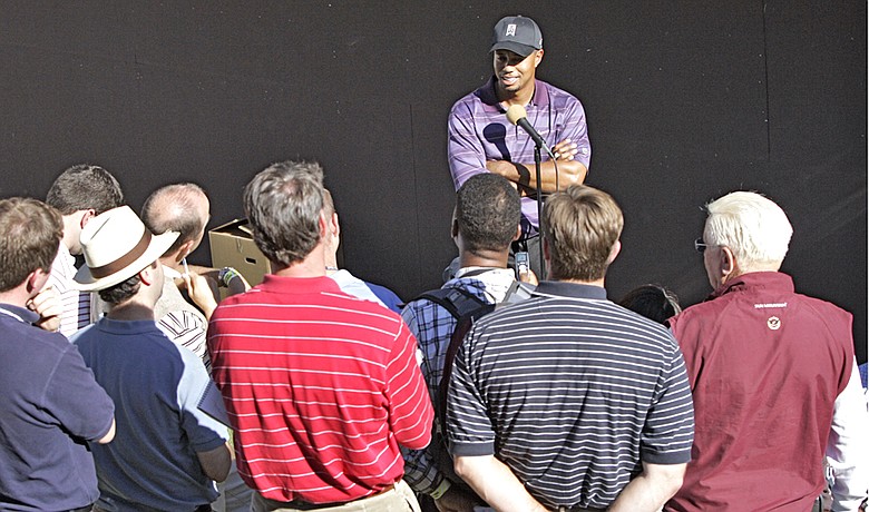 Access to Tiger Woods is limited, even to the golf media.