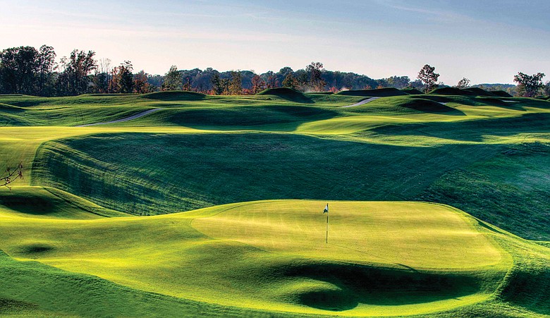 No. 3 at the Pete Dye Course at French Lick Resort.