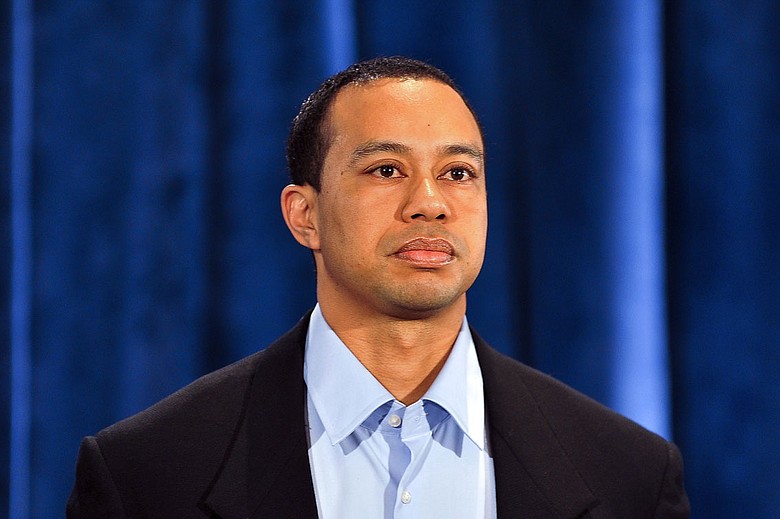 Tiger Woods during his statement at the Sawgrass Players Club, Friday, Feb. 19, 2010, in Ponte Vedra Beach, Fla.