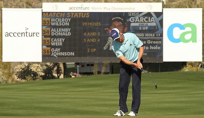 Sergio Garcia at the Accenture Match Play Championship.