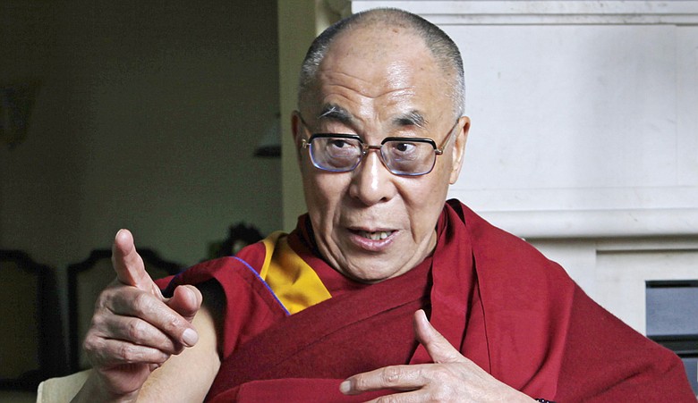 The Dalai Lama during a visit to Beverly Hills, Calif.