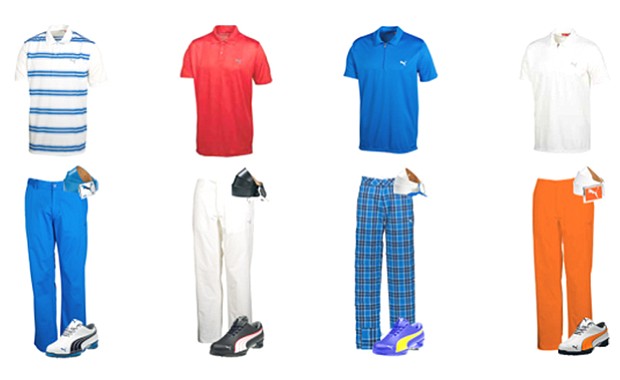 Rickie Fowler's apparel scripting for the Waste Management Phoenix Open.