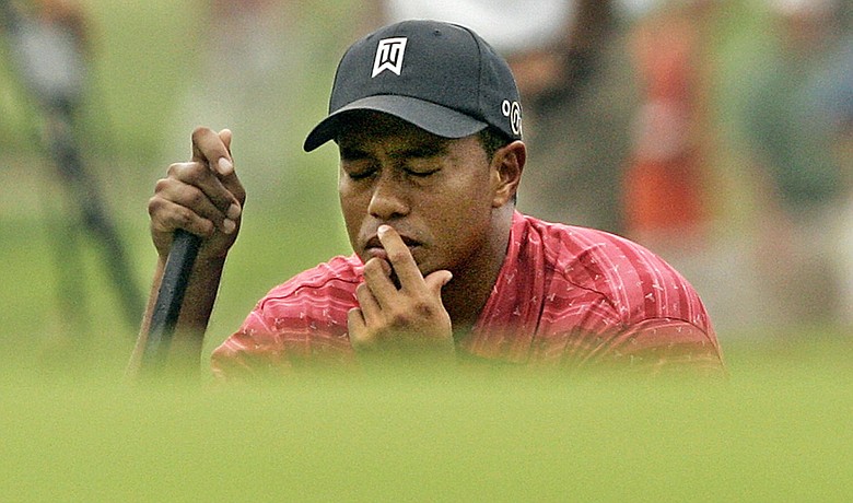 Tiger Woods at the 2005 U.S. Open at Pinehurst.