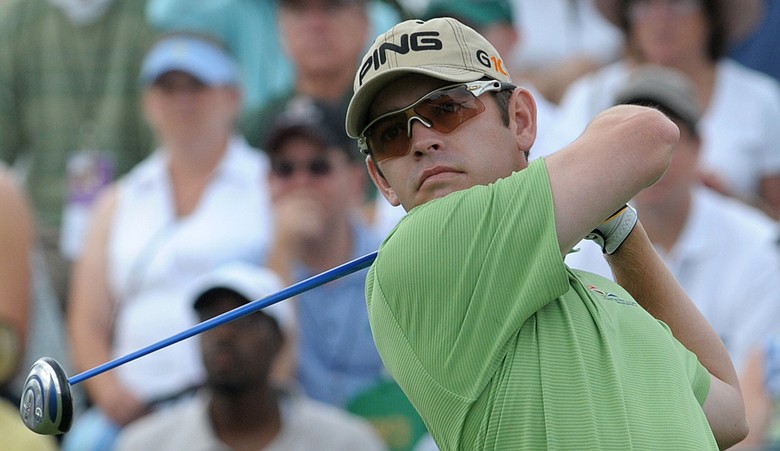 Louis Oosthuizen, who needs a win to earn an automatic invitation to the Masters, is tied for the lead at the Andalucia Open. (File photo)