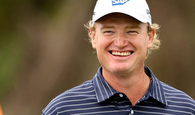 Ernie Els smiles during the final round of the Arnold Palmer Invitational.