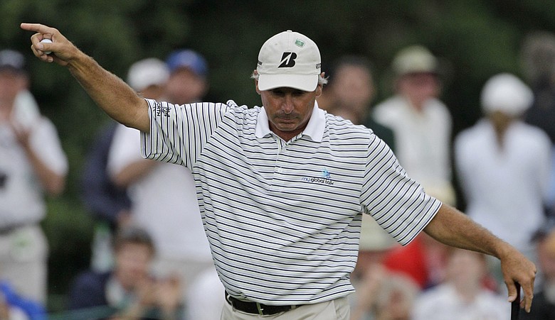 Fifty-year-old Fred Couples is atop the leaderboard after a 6-under 66 in the first round of the Masters.