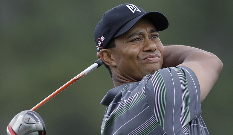 Tiger Woods hit the fairway with his first tee shot Thursday at Augusta National.