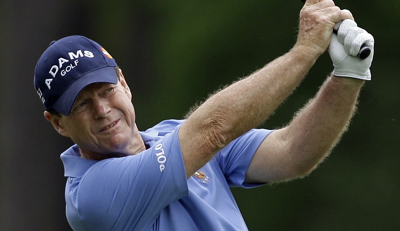 Tom Watson birdied three of his final four holes Thursday at Augusta National.