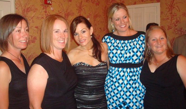 (Left to right) Danielle Downey, Lisa Strom, Kara DioGuardi, Brittany Lincicome, and Meredith Duncan