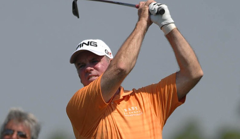 Ken Green hits a shot at last month's Liberty Mutual Legends of Golf.