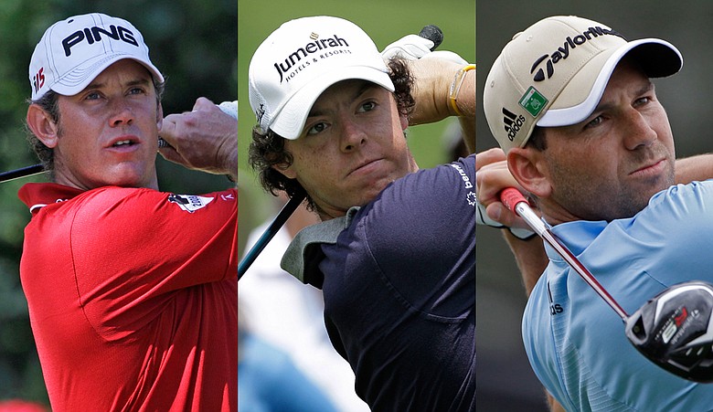 Lee Westwood, Rory McIlroy, Sergio Garcia
