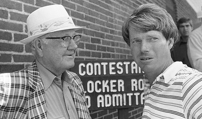 Byron Nelson and Tom Watson at the 1979 U.S. Open.