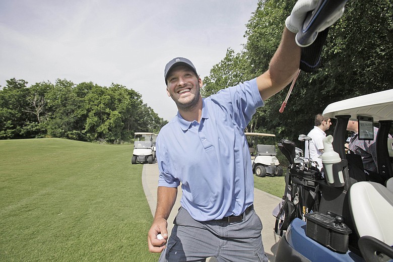 Tony Romo at the Dallas Cowboys annual sponsor appreciation golf outing in Grapevine, Texas, on May 12, 2010.