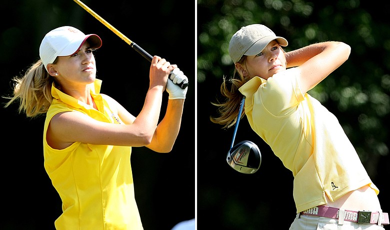 USC's Belen Mozo (left) and Purdue's Maude-Aimee LeBlanc