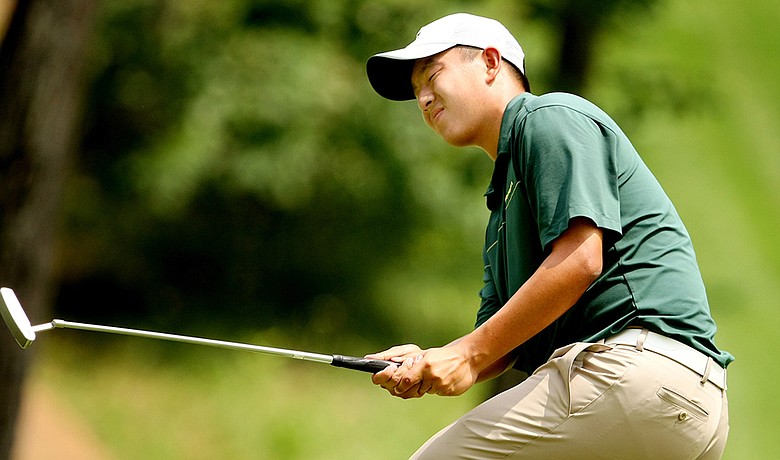 Oregon's Eugene Wong during the second round of the 2010 NCAA Championship.