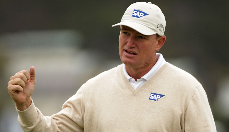 Ernie Els is part of a three-way tie for second place heading into weekend play at the U.S. Open.