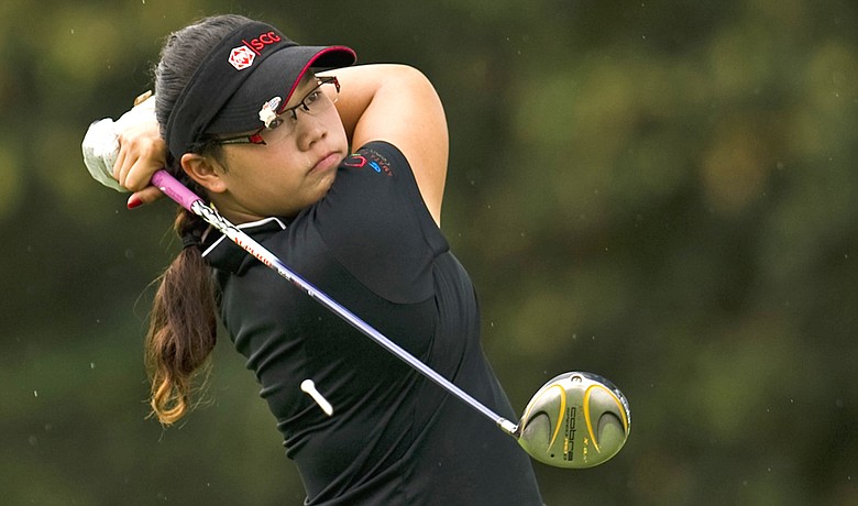 Ariya Jutanugarn during round the Honda PTT LPGA Thailand in February 2010.