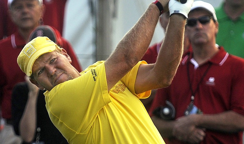 John Daly during the the Travelers Championship pro-am on Wednesday, June 23.