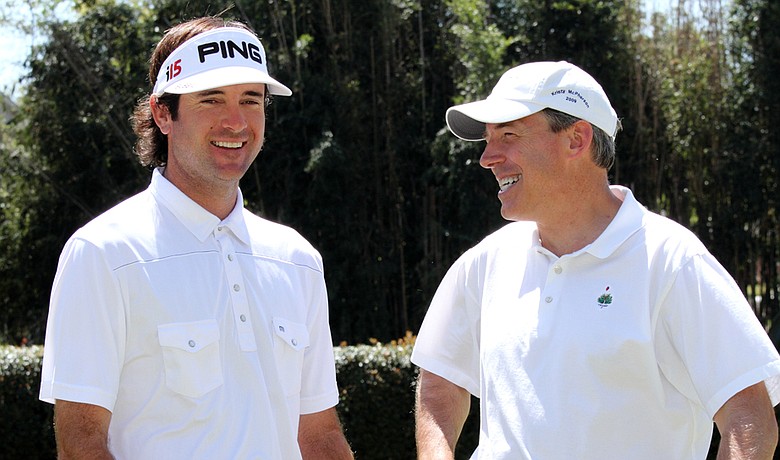 Mark Kent (right) and Bubba Watson