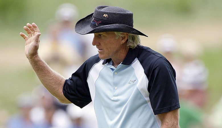 Greg Norman during the 2009 U.S. Senior Open. (file photo)
