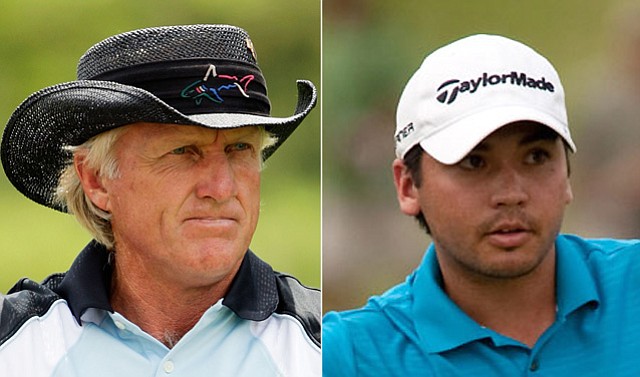 Australians Greg Norman, Jason Day