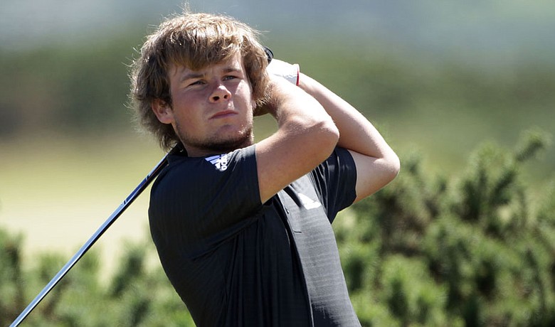 Tyrrell Hatton during a practice round July 13 for the British Open.