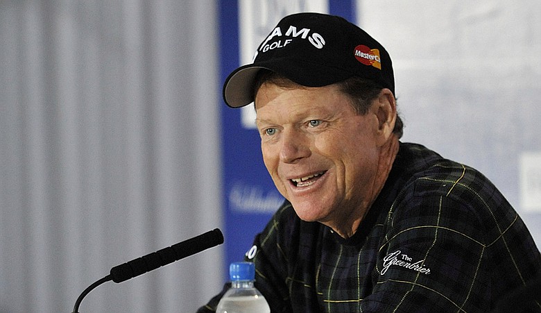 Tom Watson during a press conference July 14 at the British Open.