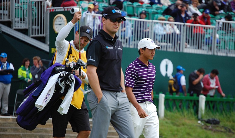 Eric Chun was paired with Zach Johnson and Martin Kaymer for the first two rounds of his first British Open.