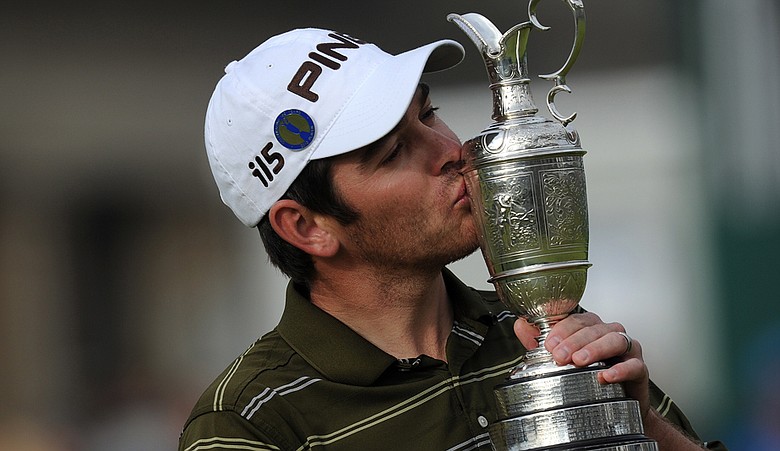 Louis Oosthuizen of Mossel Bay, South Africa with the Claret Jug.