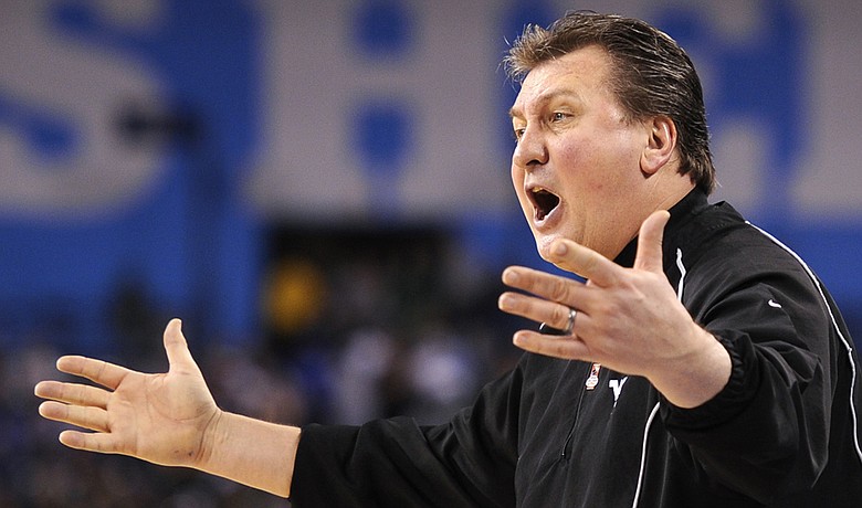 West Virginia head coach Bob Huggins