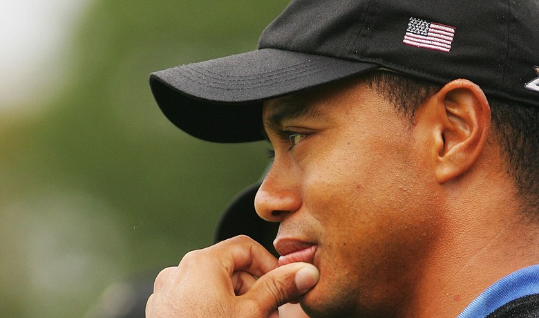 Tiger Woods during the 2006 Ryder Cup.