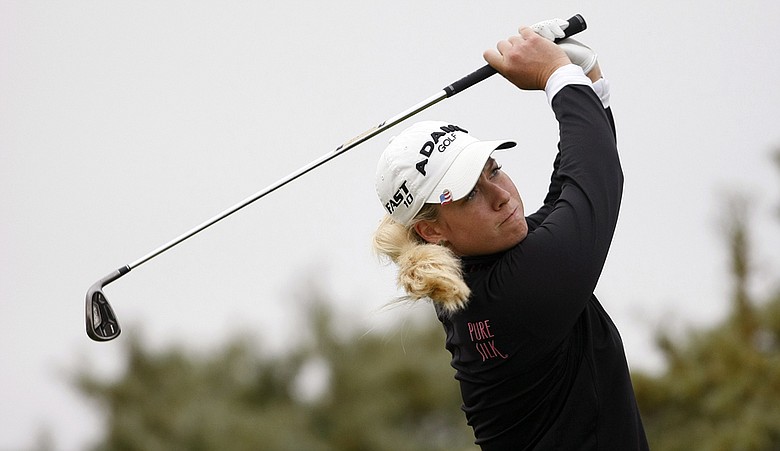 Brittany Lincicome during the second round of the Women's British Open at Royal Birkdale.