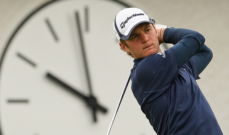 Michael Stewart during the 2008 Boys Home Internationals at Royal County Down in Newcastle, Northern Ireland.