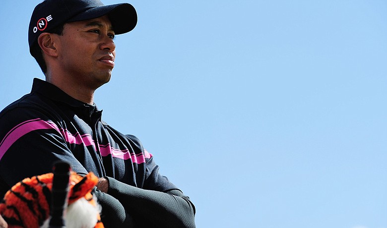 Tiger Woods during the 2010 British Open.