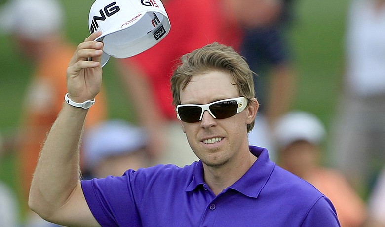 Hunter Mahan during the final round of the WGC-Bridgestone Invitational.