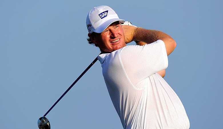 Ernie Els during Round 1 of the PGA Championship at Whistling Straits.