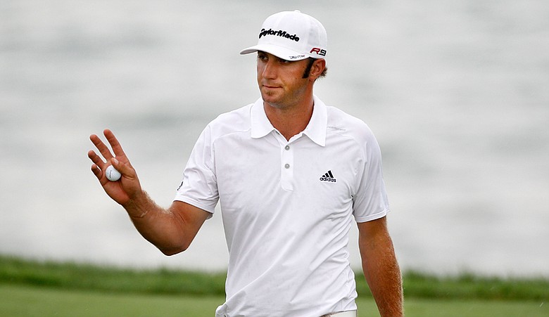Dustin Johnson during the second round of the PGA Championship.