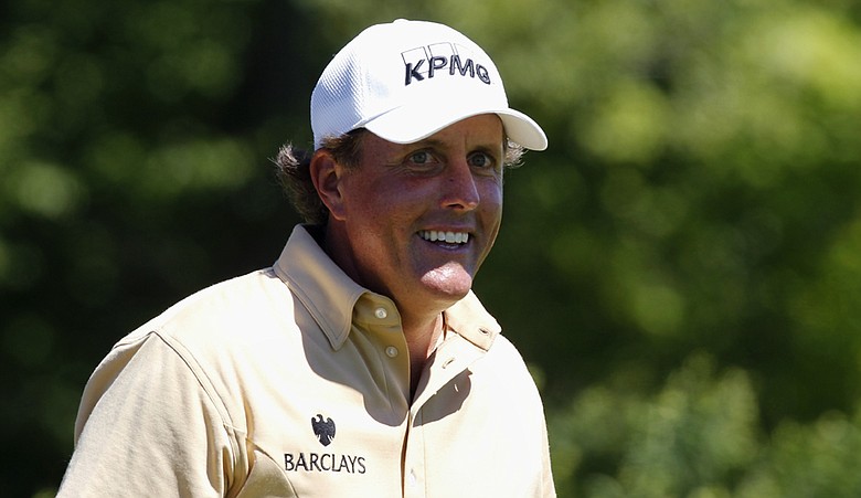 Phil Mickelson during the final round of the PGA Championship.