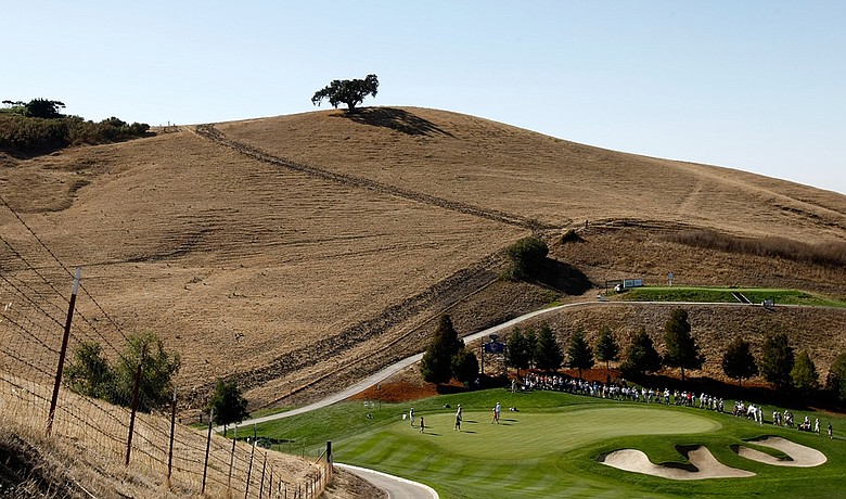 The 16th green at Blackhawk Country Club during the first round of the 2009 CVS/pharmacy LPGA Challenge.