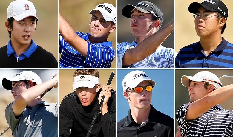 (clockwise from upper left) David Chung, Scott Langley, Max Homa, Byeong-Hun An, Peter Uihlein, Morgan Hoffmann, Jed Dirksen, Patrick Cantlay