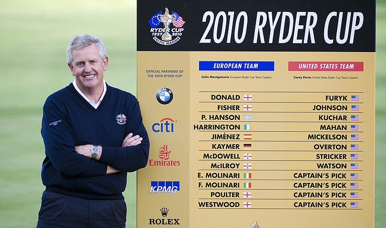 European Ryder Cup captain Colin Montgomerie